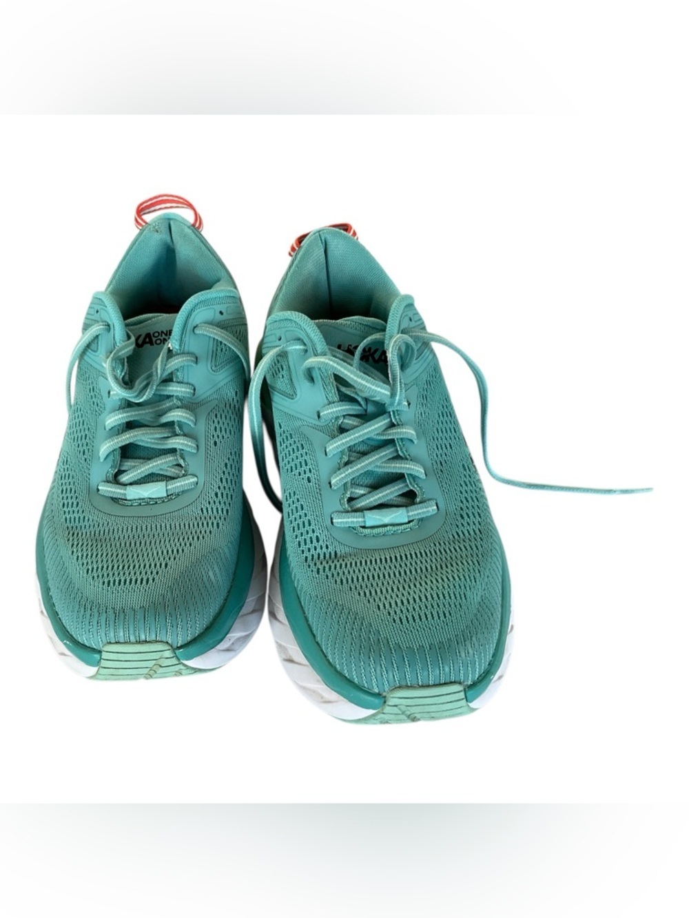 Hoka Bondi 7 Wide Running Shoes Teal Size 8.5D Women - Picture 2 of 7